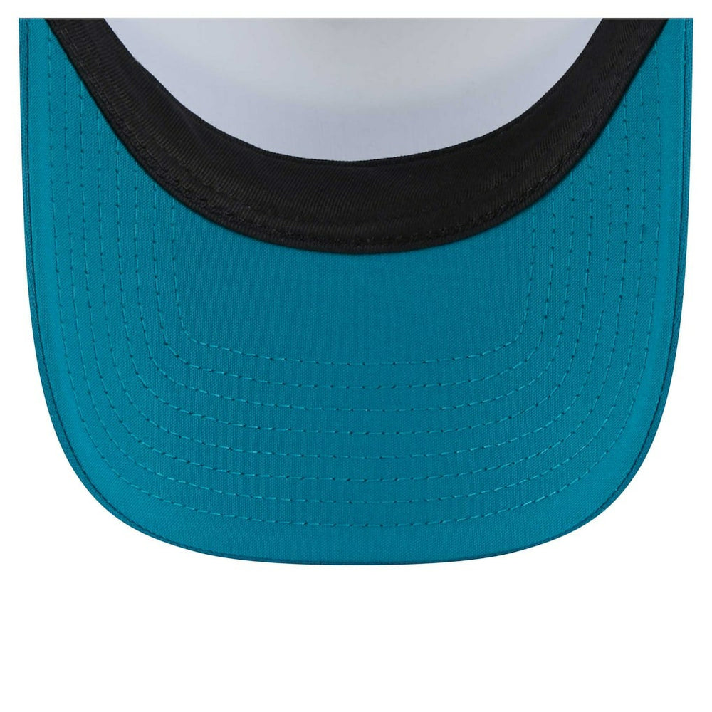 Youth Sport Night Color Block 9FORTY A-Frame Trucker Adjustable Hat - Jacksonville Jaguars Hats