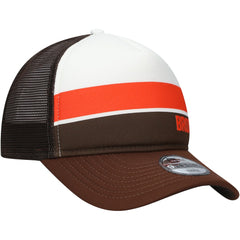 Youth Sport Night Color Block 9FORTY A-Frame Trucker Adjustable Hat - Cleveland Browns Hats