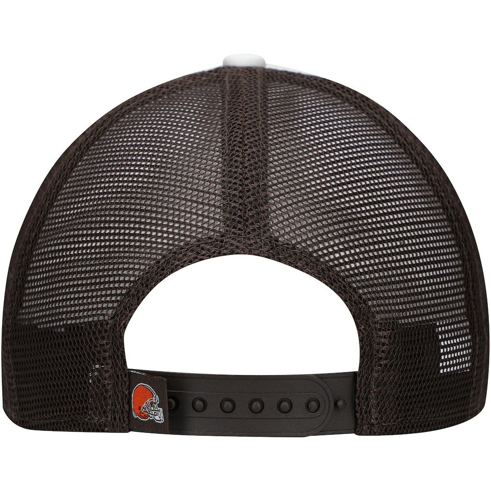 Youth Sport Night Color Block 9FORTY A-Frame Trucker Adjustable Hat - Cleveland Browns Hats