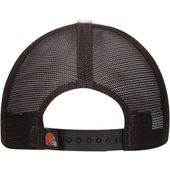 Youth Sport Night Color Block 9FORTY A-Frame Trucker Adjustable Hat - Cleveland Browns Hats