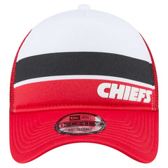 Youth Sport Night Color Block 9FORTY A-Frame Trucker Adjustable Hat - Kansas City Chiefs Hats