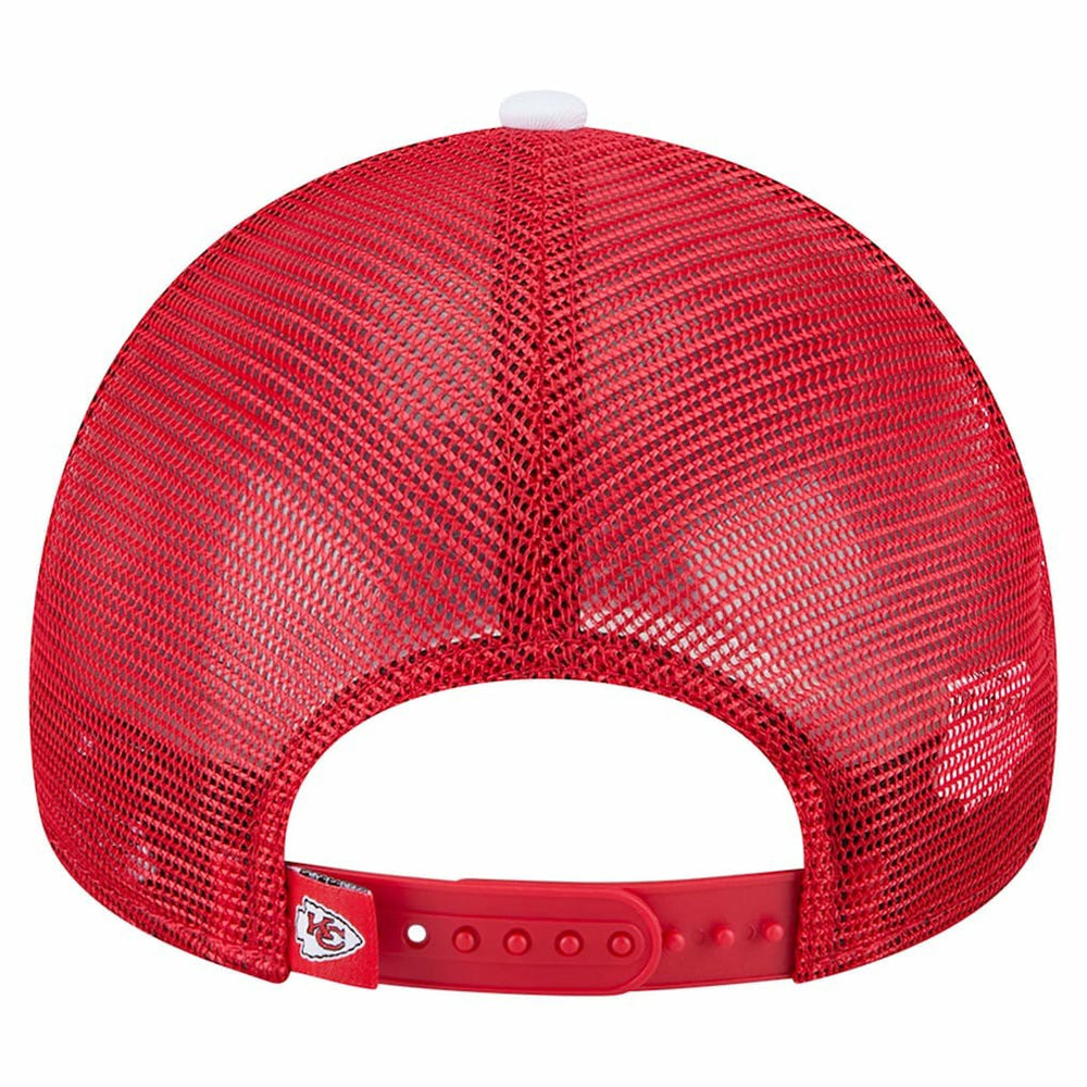Youth Sport Night Color Block 9FORTY A-Frame Trucker Adjustable Hat - Kansas City Chiefs Hats