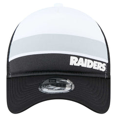 Youth Sport Night Color Block 9FORTY A-Frame Trucker Adjustable Hat - Las Vegas Raiders Hats