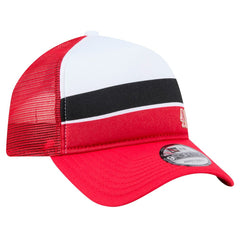 Youth Sport Night Color Block 9FORTY A-Frame Trucker Adjustable Hat - San Francisco 49ers Hats