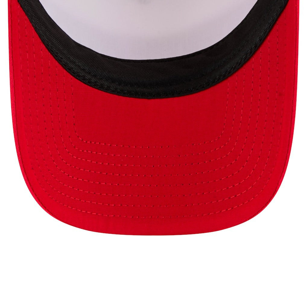 Youth Sport Night Color Block 9FORTY A-Frame Trucker Adjustable Hat - San Francisco 49ers Hats