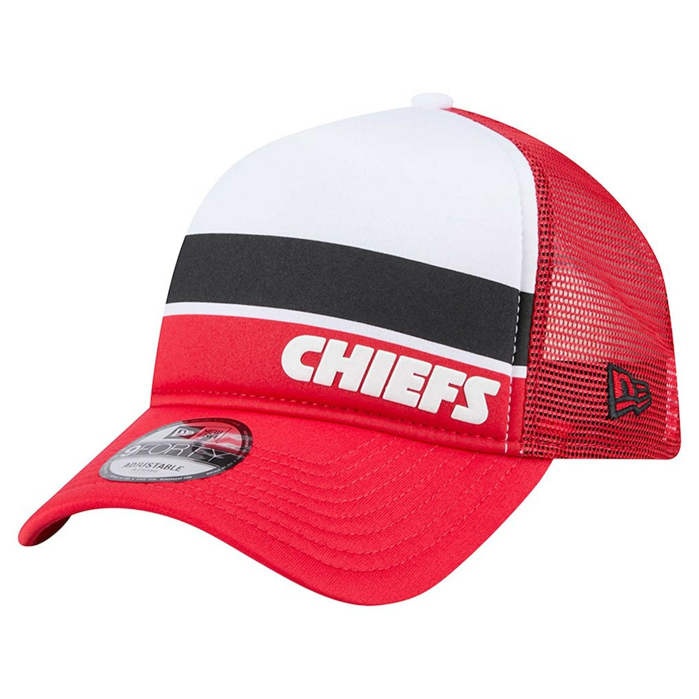 Preschool Sport Night Color Block 9FORTY A-Frame Trucker Adjustable Hat - Kansas City Chiefs Hats