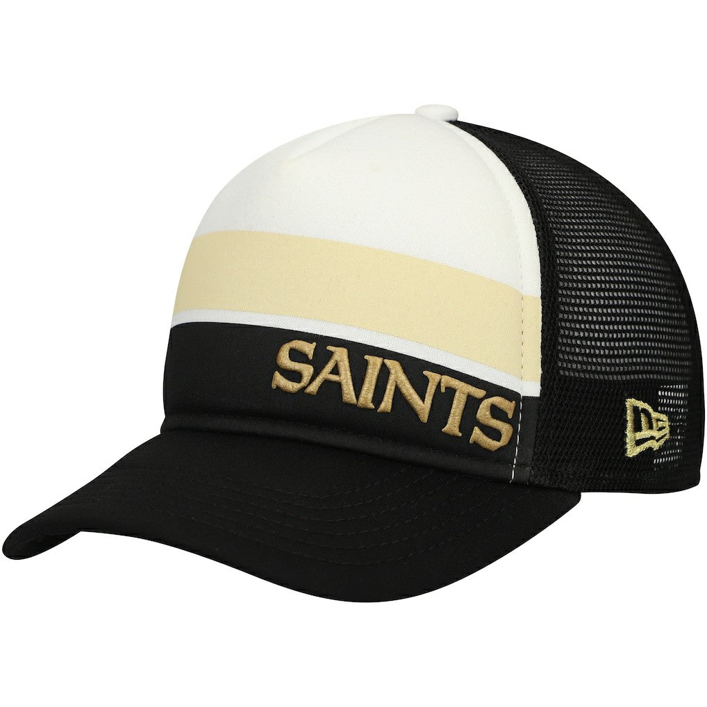 Preschool Sport Night Color Block 9FORTY A-Frame Trucker Adjustable Hat - New Orleans Saints Hats