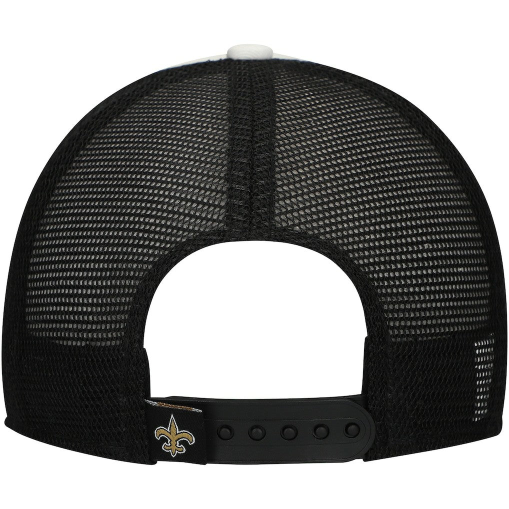 Preschool Sport Night Color Block 9FORTY A-Frame Trucker Adjustable Hat - New Orleans Saints Hats