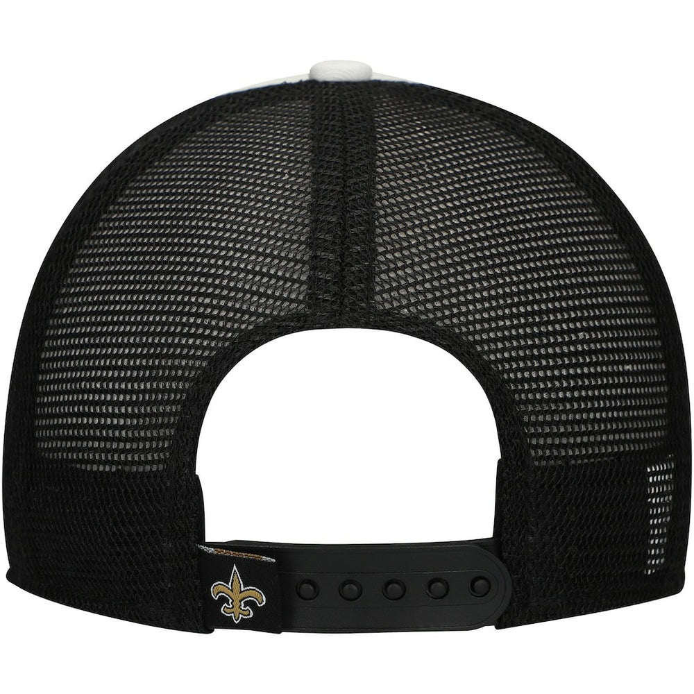 Preschool Sport Night Color Block 9FORTY A-Frame Trucker Adjustable Hat - New Orleans Saints Hats