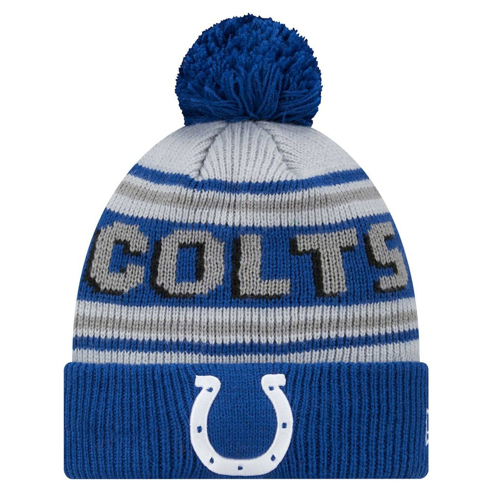 Youth Main Cuffed Knit Hat with Pom - Indianapolis Colts Hats