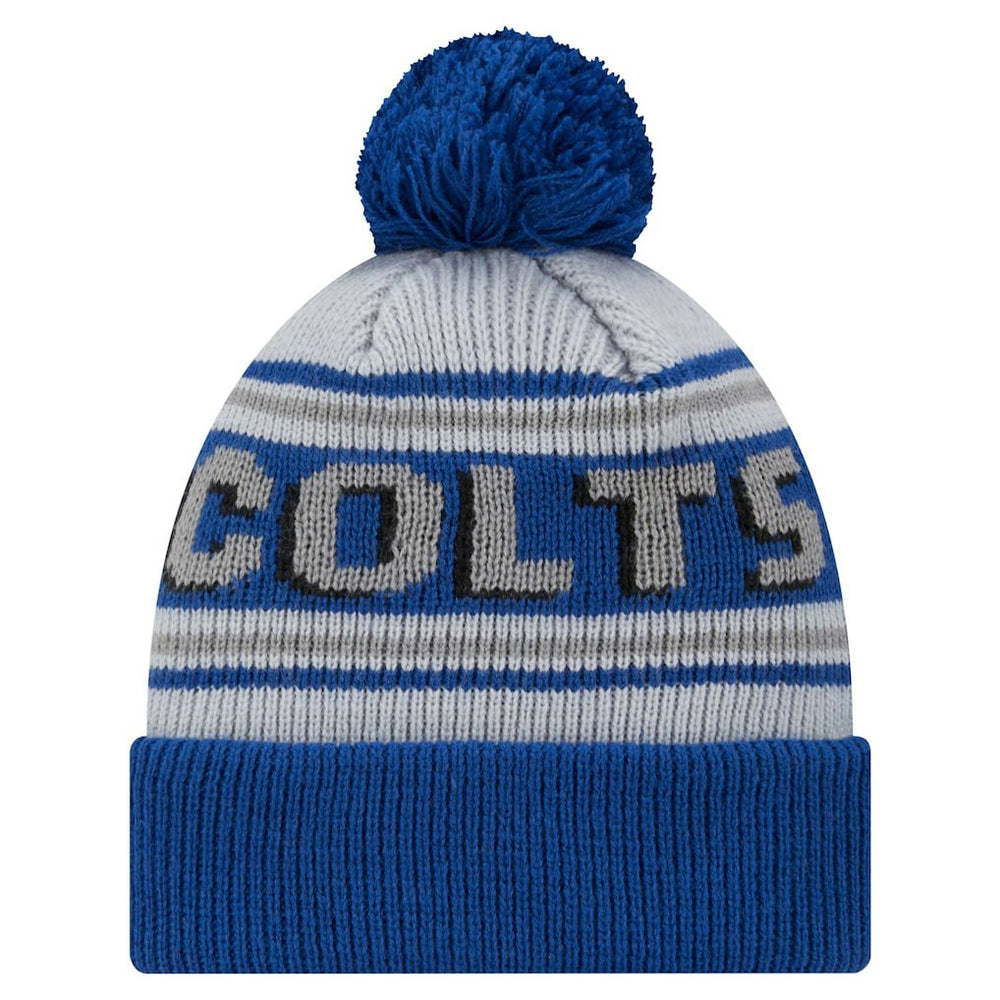 Youth Main Cuffed Knit Hat with Pom - Indianapolis Colts Hats