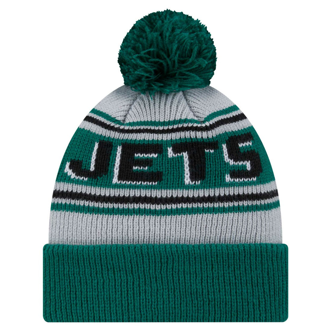 Youth Main Cuffed Knit Hat with Pom - New York Jets Hats