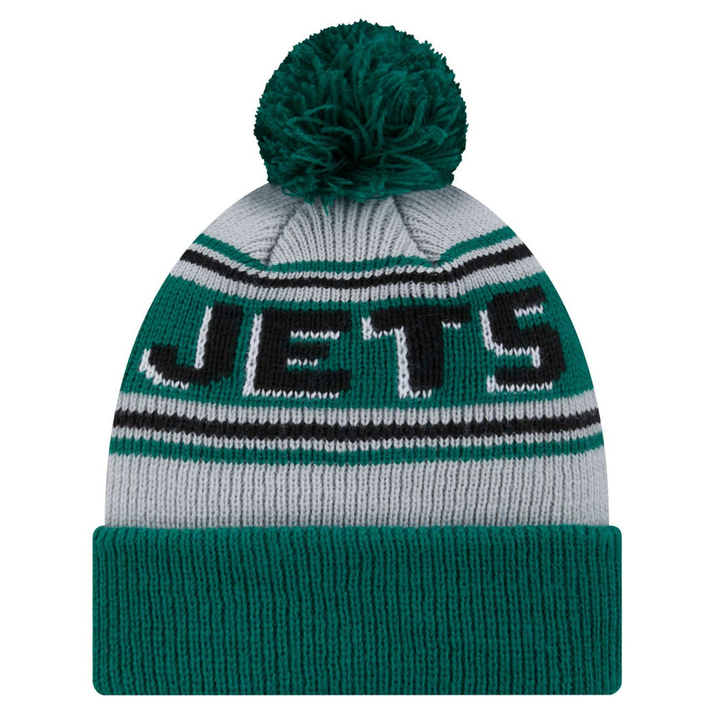 Youth Main Cuffed Knit Hat with Pom - New York Jets Hats