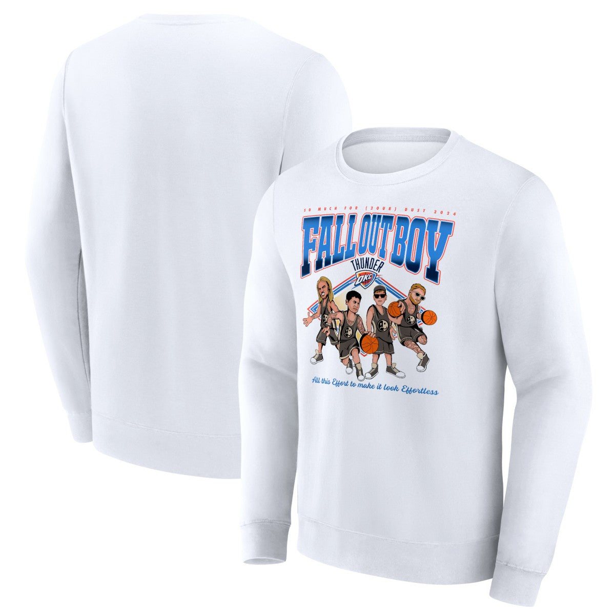 Fanatics Fall Out Boy x Oklahoma City Thunder So Much For (2our) Dust Fleece Pullover Sweatshirt