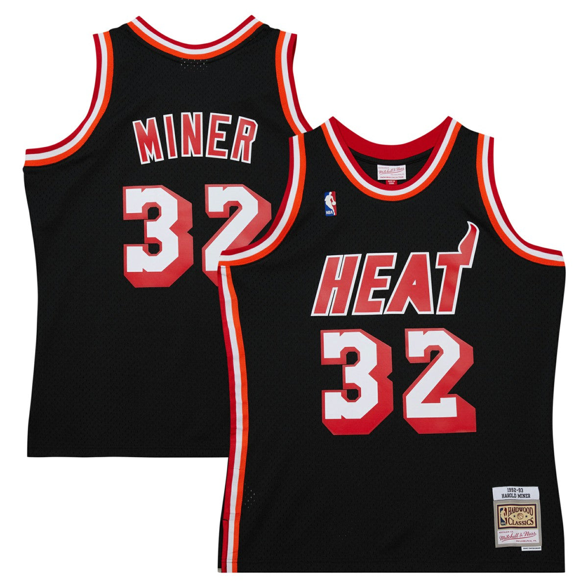 Mitchell & Ness Harold Miner Miami Heat 1992/93 Hardwood Classics Swingman Throwback Jersey