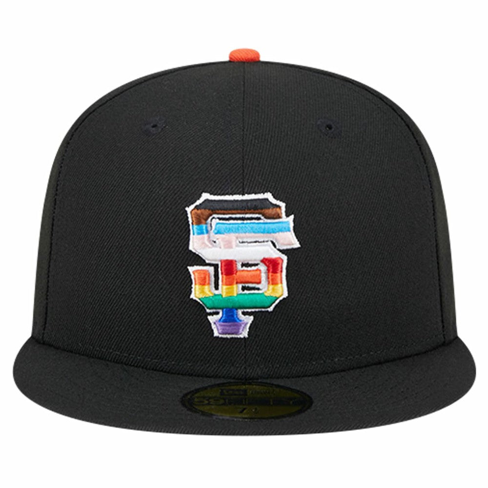 Black San Francisco Giants New Era 2024 Pride On Field 59FIFTY Fitted Hat