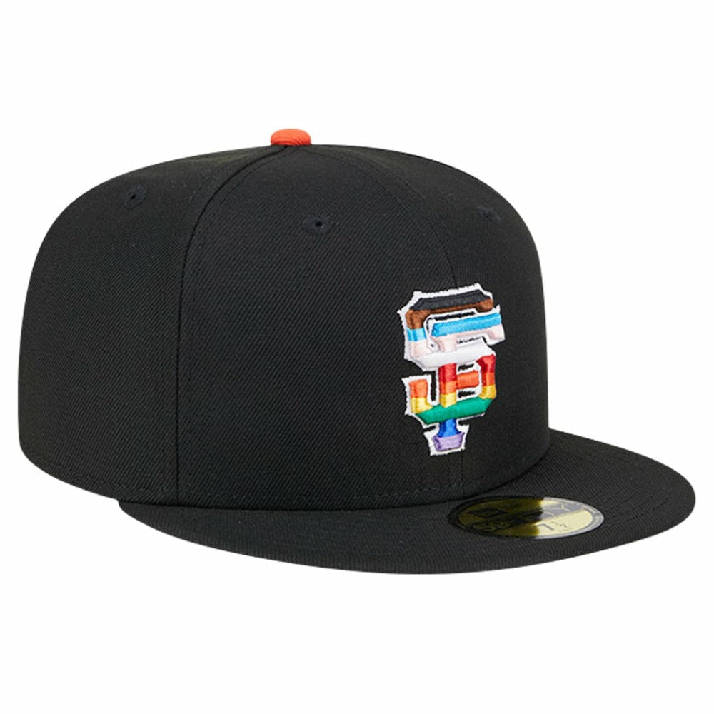 Black San Francisco Giants New Era 2024 Pride On Field 59FIFTY Fitted Hat