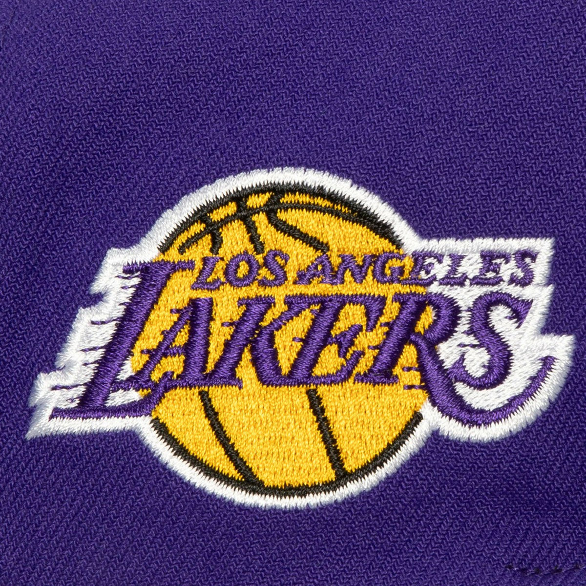 Mitchell & Ness Los Angeles Lakers Retro Sport Color Block Script Snapback Hat