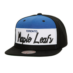 NHL Toronto Maple Leafs Mitchell & Ness Retro Script Colorblock Snapback Hat