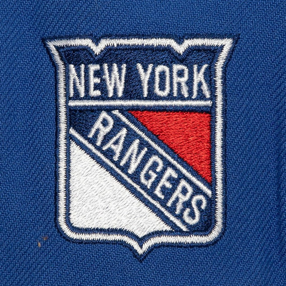 NHL New York Rangers Mitchell & Ness Retro Script Colorblock Snapback Hat