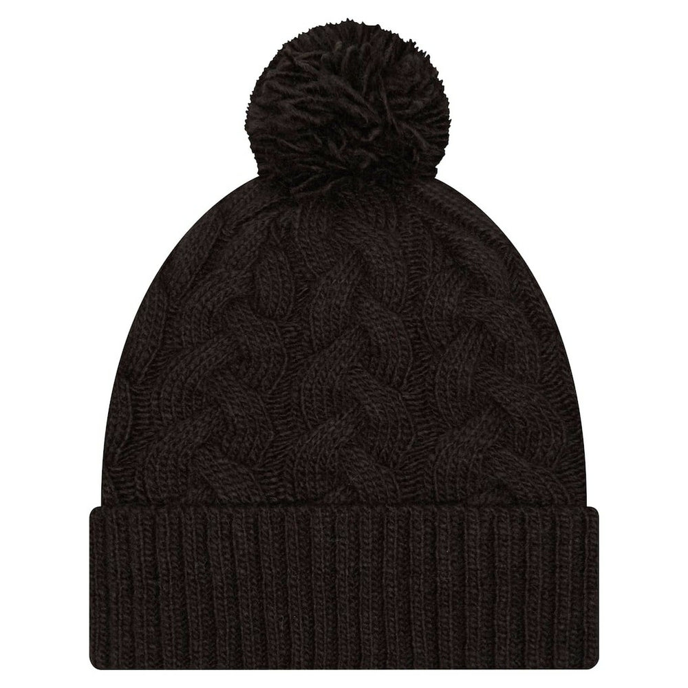 Women's Cable Cuffed Knit Hat with Pom - Cincinnati Bengals Hats