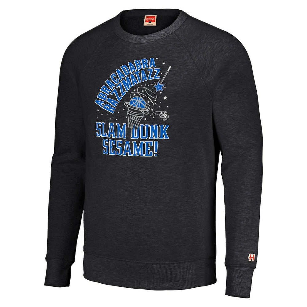 Orlando Magic Homage Unisex Slam Dunk Sesame Tri-Blend Crew Raglan Pullover Sweatshirt