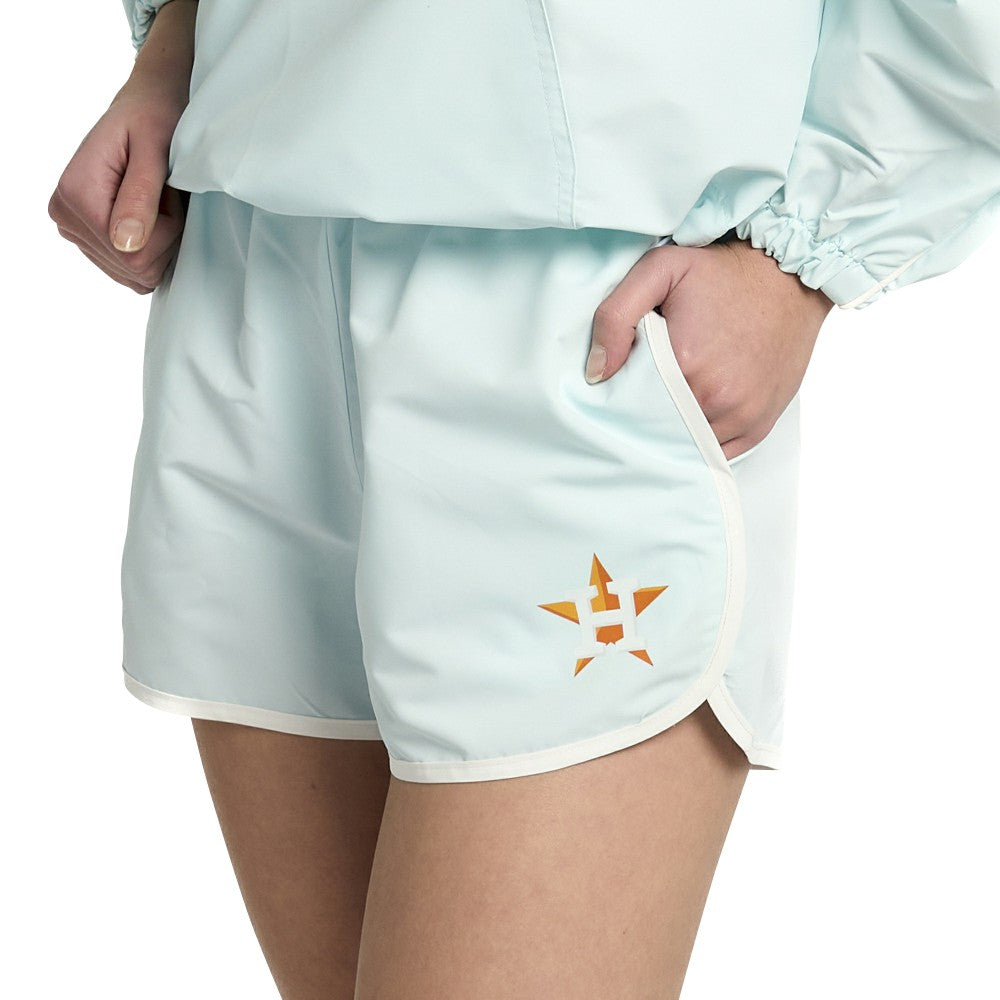 Light Blue Houston Astros Lusso Women's Nina Shorts