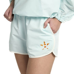 Light Blue Houston Astros Lusso Women's Nina Shorts