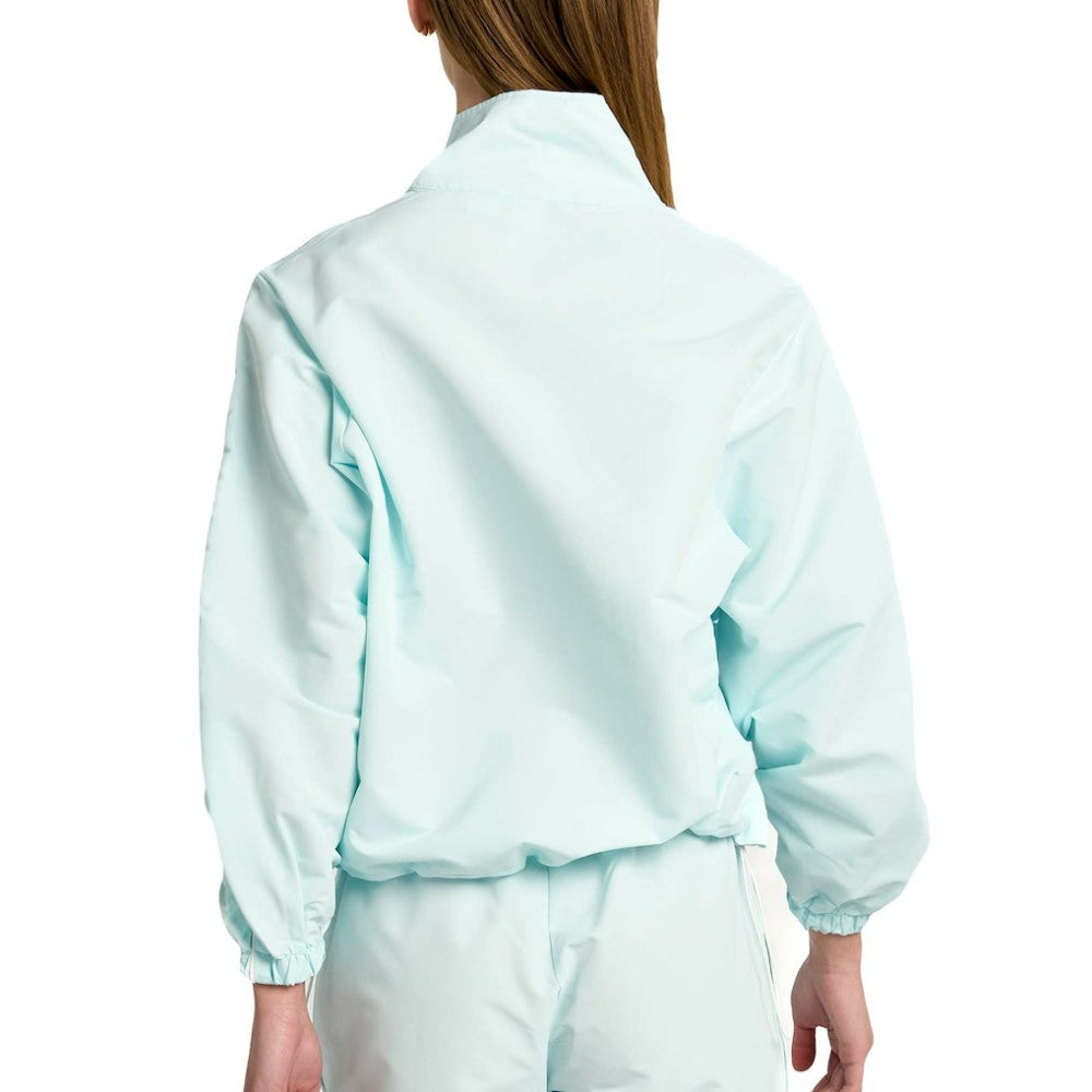 Light Blue Chicago Cubs Lusso Women's Parker Half-Zip Jacket