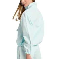 Light Blue Los Angeles Dodgers Lusso Women's Parker Half-Zip Jacket