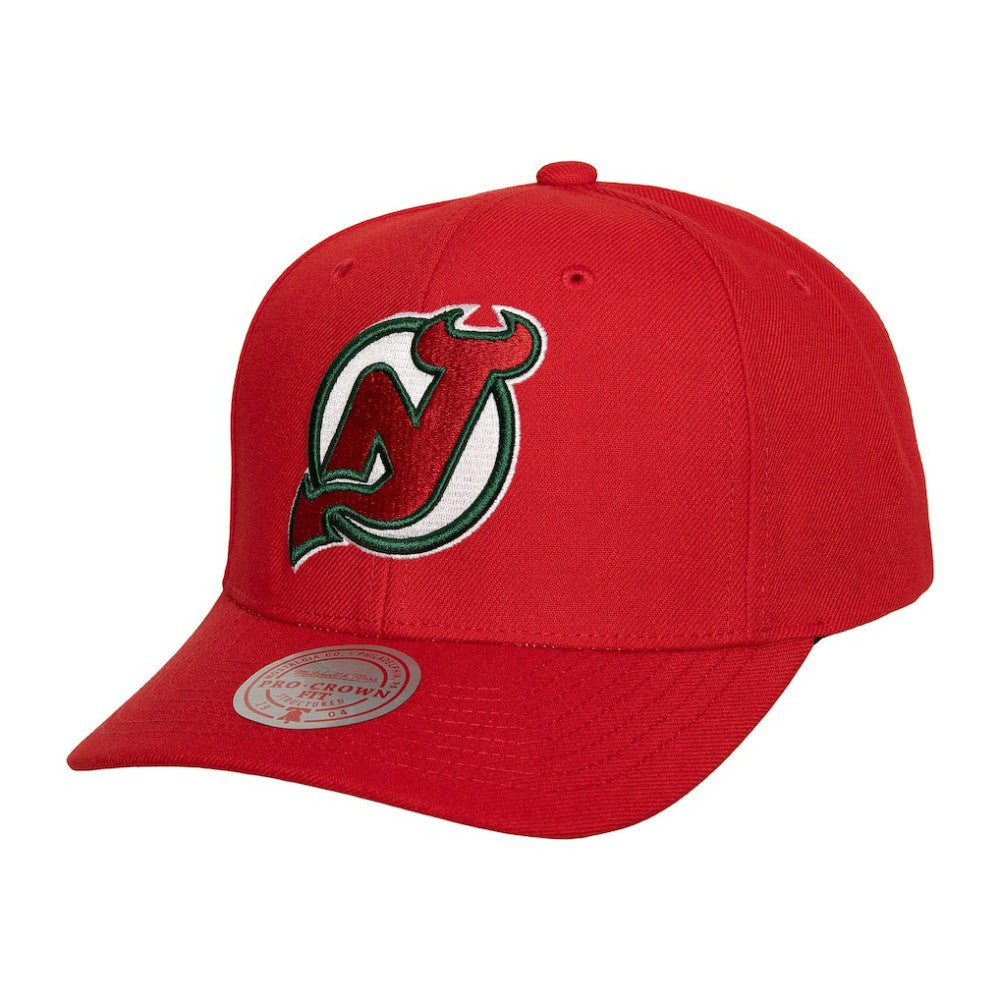 NHL New Jersey Devils Mitchell & Ness Team Ground Pro Adjustable Hat