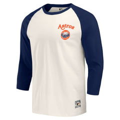 Navy/White Houston Astros Darius Rucker Collection by Fanatics Cooperstown Collection Raglan 3/4-Sleeve T-Shirt
