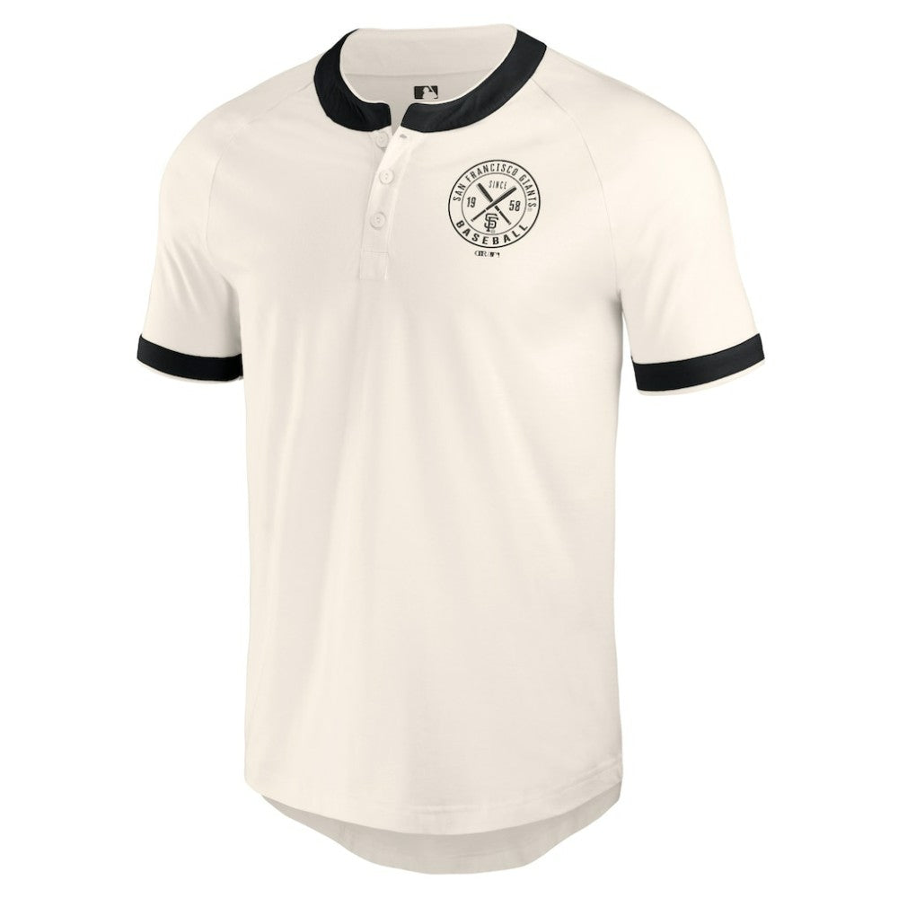 White San Francisco Giants Darius Rucker Collection by Fanatics Henley Raglan T-Shirt