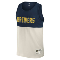 Navy Milwaukee Brewers Darius Rucker Collection by Fanatics Colorblock Tank Top