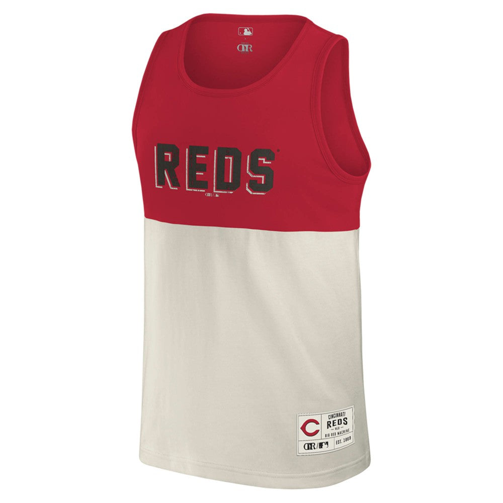 Red Cincinnati Reds Darius Rucker Collection by Fanatics Colorblock Tank Top