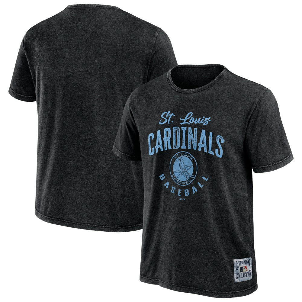 Heather Black St. Louis Cardinals Darius Rucker Collection by Fanatics Cooperstown Collection Washed T-Shirt