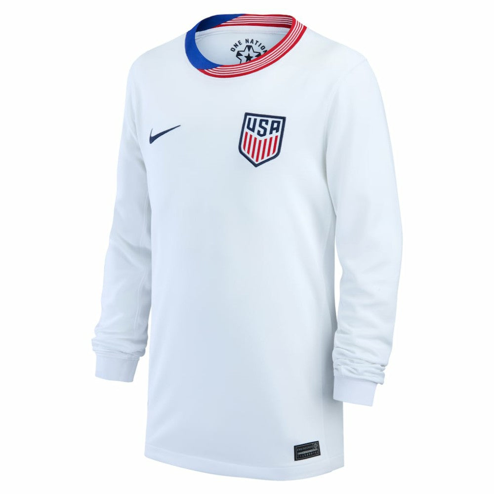 USMNT Youth 2024 Home Replica Long Sleeve Jersey