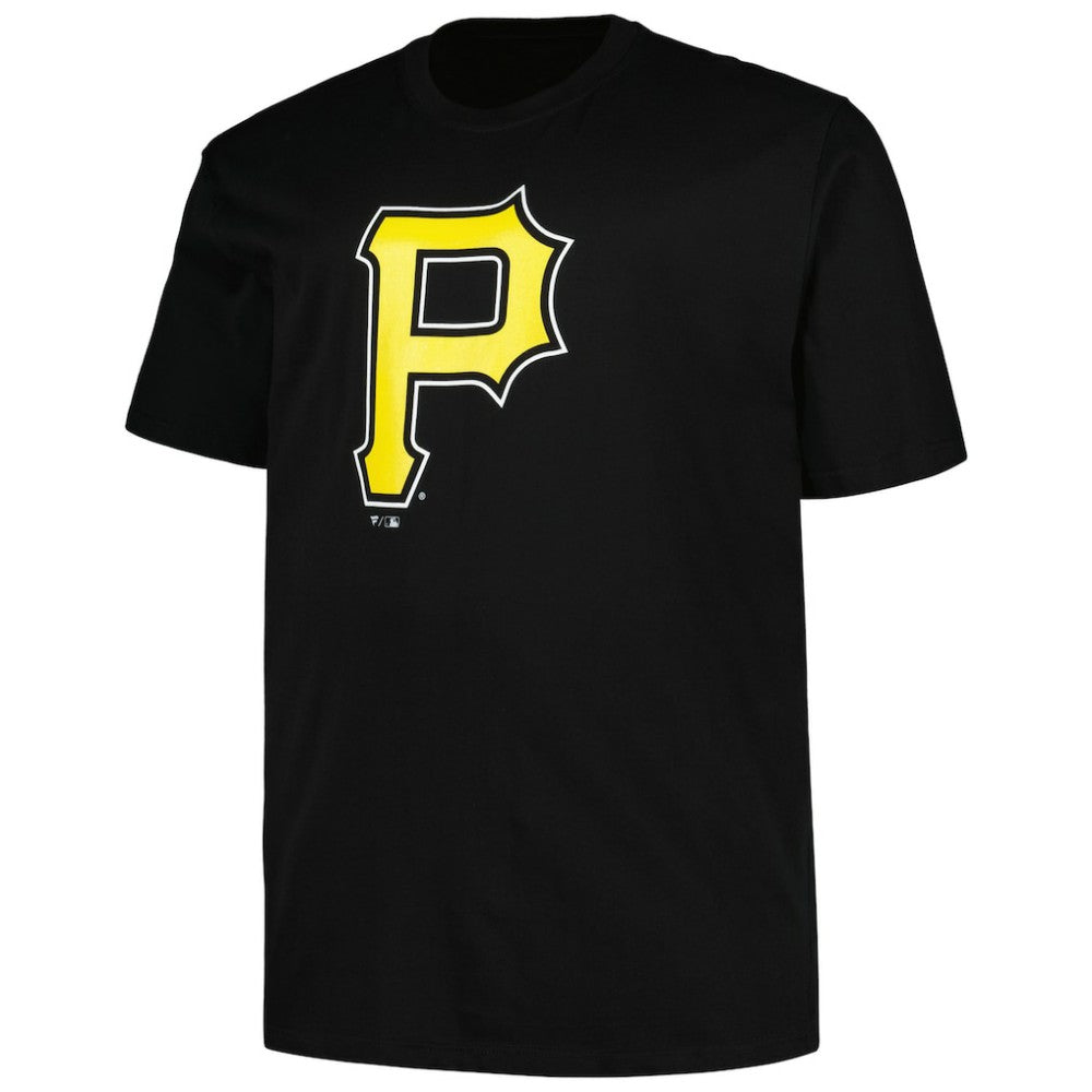 Black Pittsburgh Pirates Profile Big & Tall #1 Dad T-Shirt