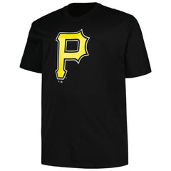 Black Pittsburgh Pirates Profile Big & Tall #1 Dad T-Shirt