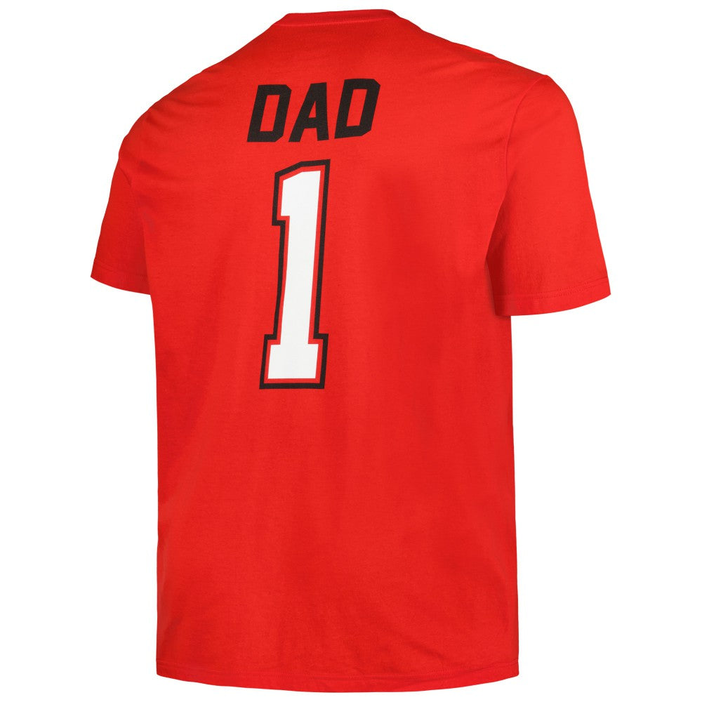 Red Cincinnati Reds Profile Big & Tall #1 Dad T-Shirt