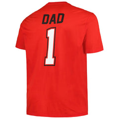 Red Cincinnati Reds Profile Big & Tall #1 Dad T-Shirt