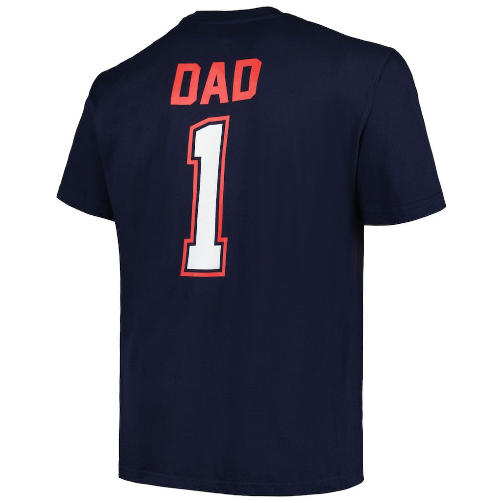 Navy Boston Red Sox Profile Big & Tall #1 Dad T-Shirt
