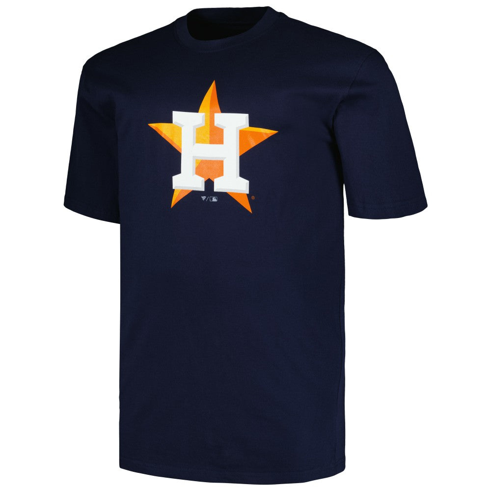 Navy Houston Astros Profile Big & Tall #1 Dad T-Shirt