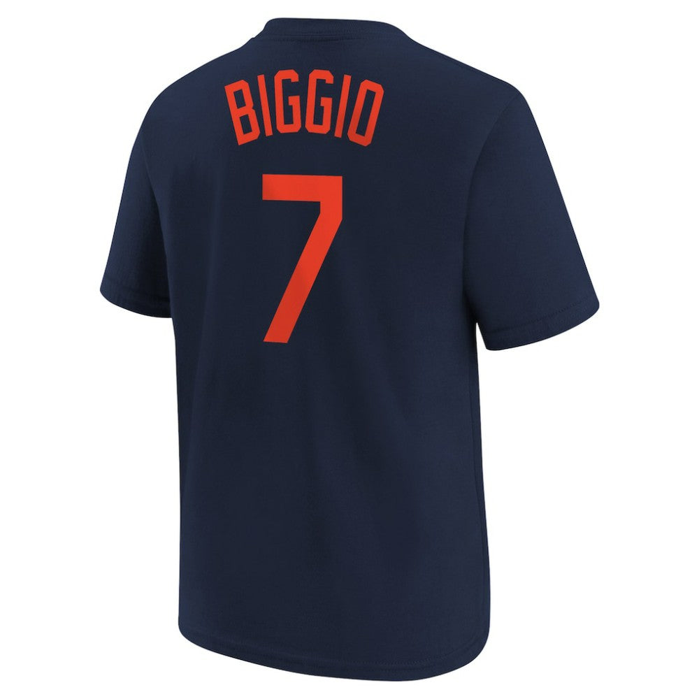 Navy Craig Biggio Houston Astros Nike Youth Cooperstown Collection Name & Number T-Shirt