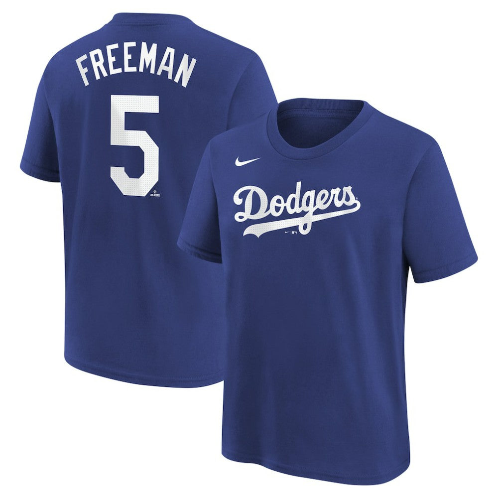 Royal Freddie Freeman Los Angeles Dodgers Nike Youth Name & Number T-Shirt