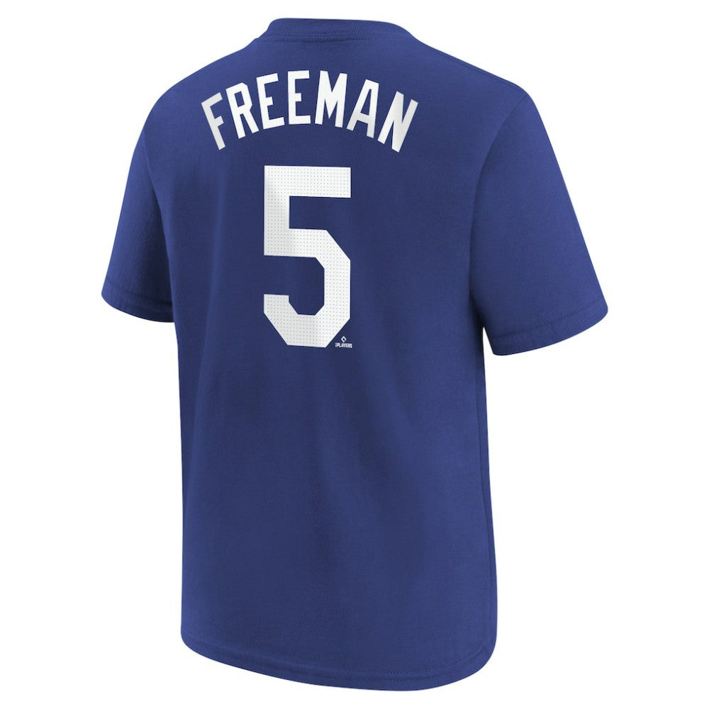 Royal Freddie Freeman Los Angeles Dodgers Nike Youth Name & Number T-Shirt