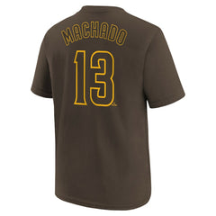 Brown Manny Machado San Diego Padres Nike Youth Name & Number T-Shirt