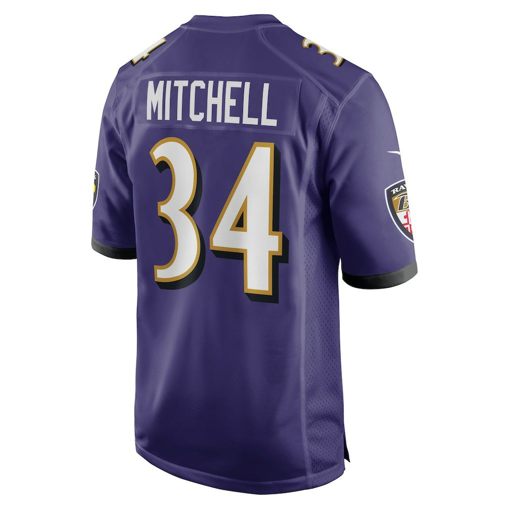 Keaton Mitchell  Game Jersey - Baltimore Ravens Jerseys