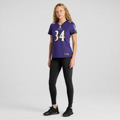 Keaton Mitchell  Women's Game Jersey - Baltimore Ravens Jerseys