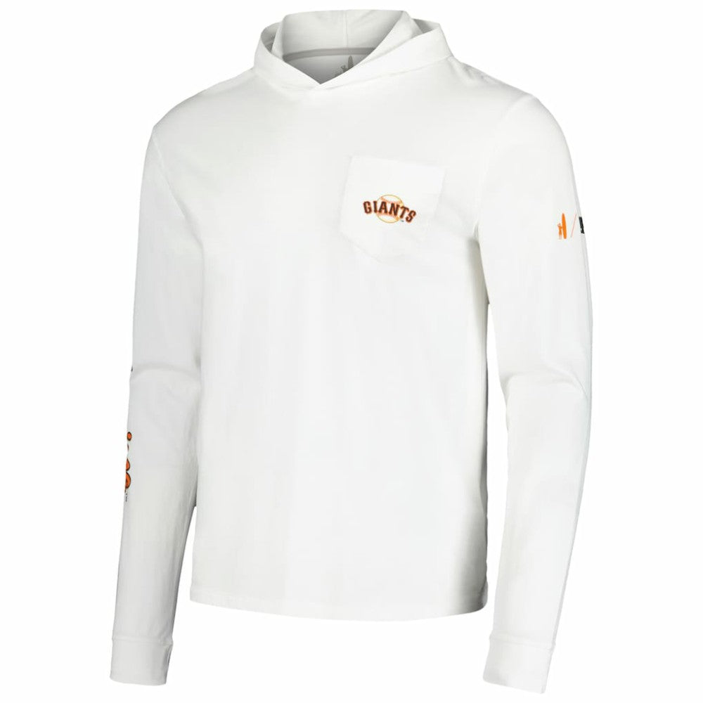 White San Francisco Giants johnnie-O Eddie Long Sleeve Hoodie T-Shirt